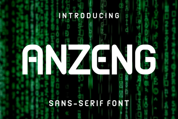 Anzeng: A Unique Sans Serif Font for Modern Branding