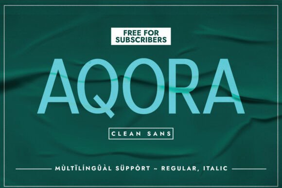 Aqora: The Minimalist Typeface for Modern Branding