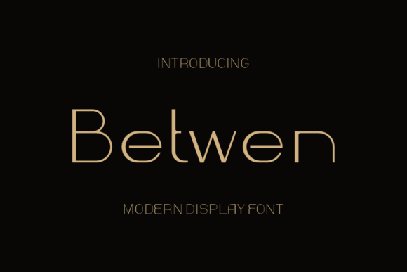Betwen: A Slim Sans Serif Font for Modern Web Design