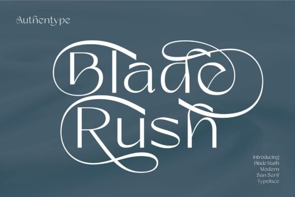 Blade Rush: The Perfect Sans Serif Font for Crafters