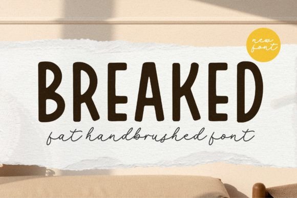 Breaked: A Bold Sans Serif Font for Digital Headers