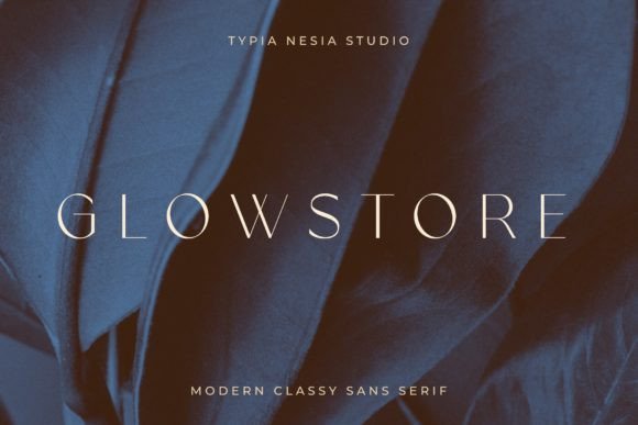 Glowstore: A Modern Sans Serif Font for Small Business Branding