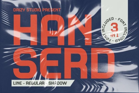 Hanserd: A Modern Shadow Sans Serif for Editorial Impact