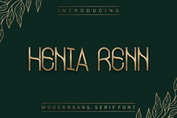 Henia Renn: A Sleek Sans Serif Font for Modern Web Design