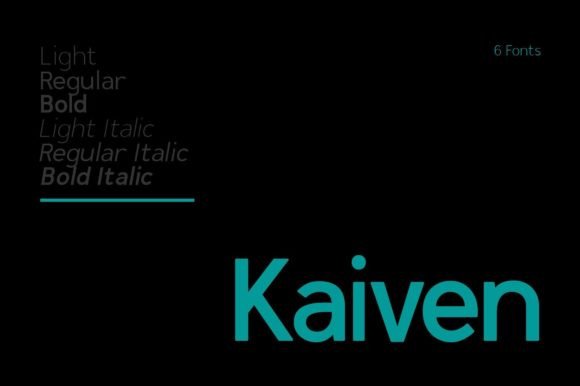Kaiven: A Versatile Sans Serif Font for Modern Editorial Design