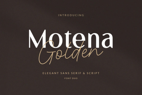 Motena Golden Font for Handmade Brands and Invitations