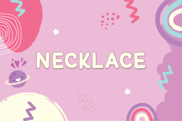 Necklace Font: The Natural Sans Serif for Crafters