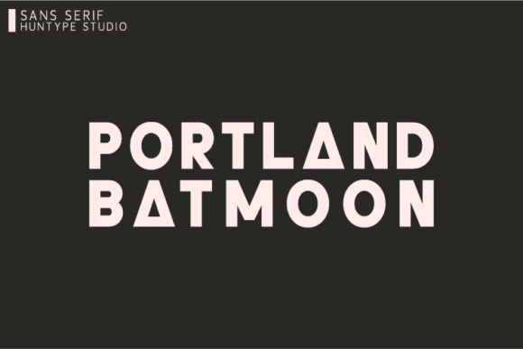 Portland Batmoon: The All-Caps Font for Modern Brands
