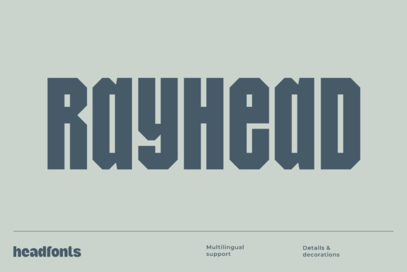 Rayhead: The Bold Sans Serif Font for Impactful Marketing