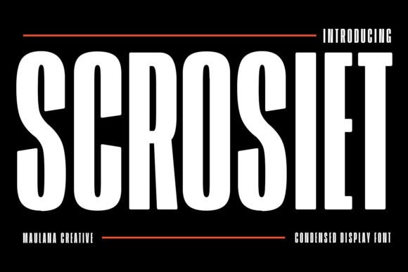 Scrosiet: The Bold Sans Serif Font for Modern Crafters